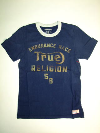 トゥルーレリジョンTシャツ　TRUE RELIGION STYLE:MLK8V32Y73 COLOR:WH DK NAVY/CRE WEST COAST ENDURO RINGER TEE